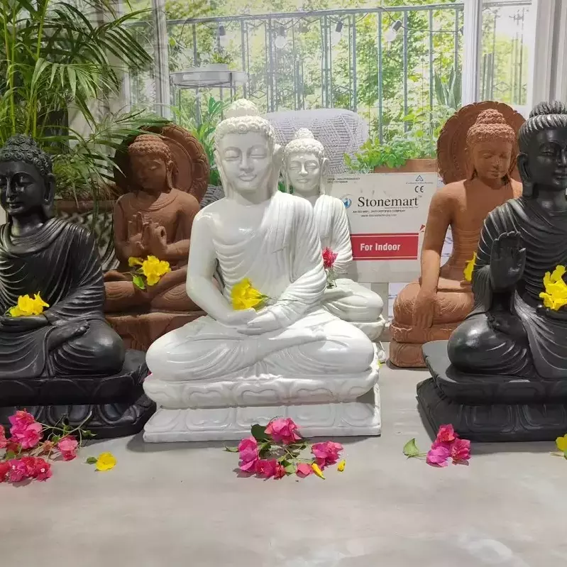 How Different Mudras and Colors of the Buddha Statues Influence your Home and Garden Vastu?